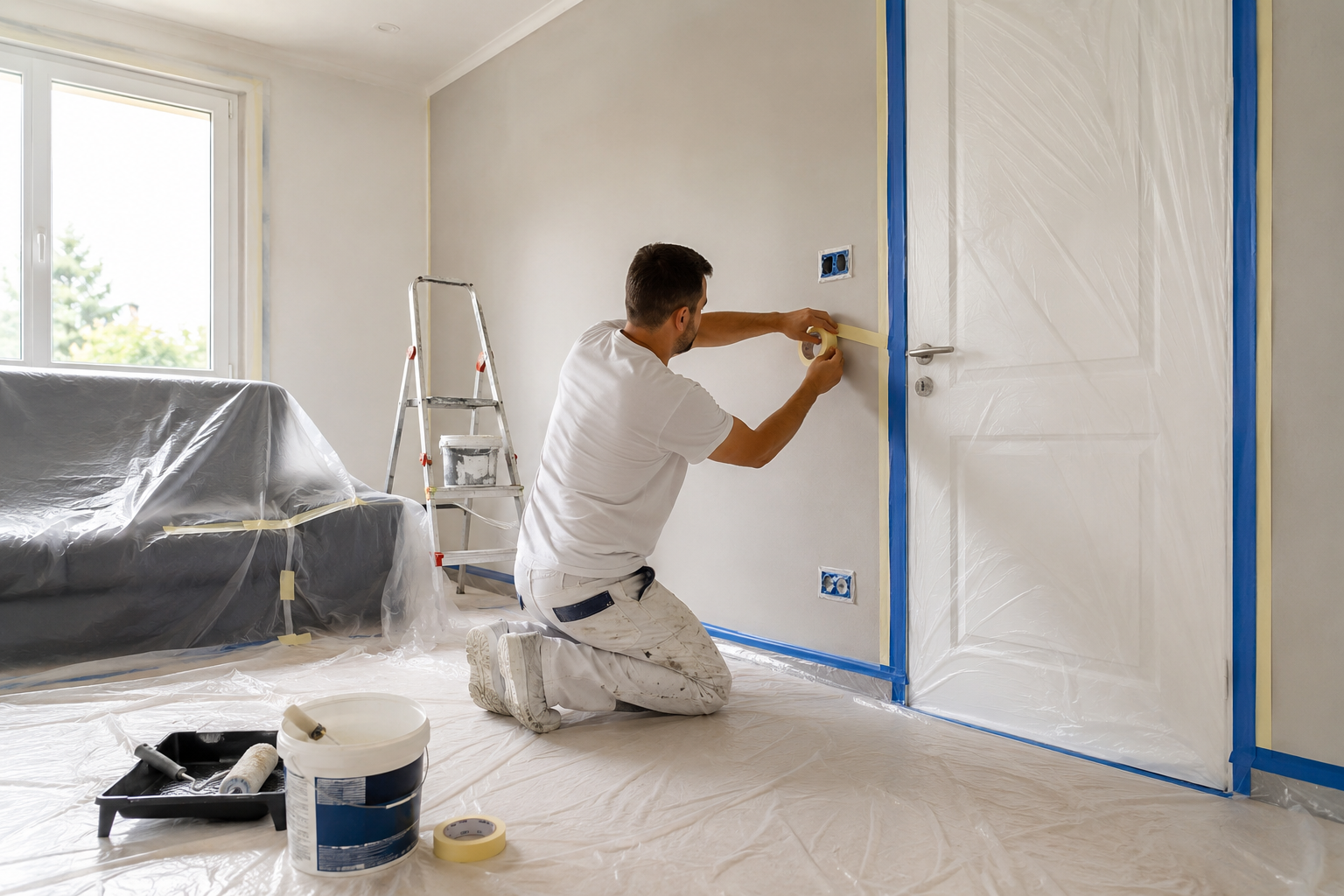 Cómo preparar una habitación antes de pintar: guía paso a paso