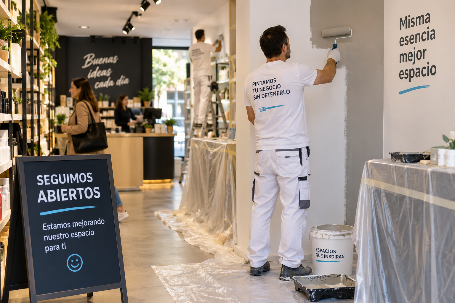 ¿Cuánto cuesta pintar un local comercial sin cerrar al público?