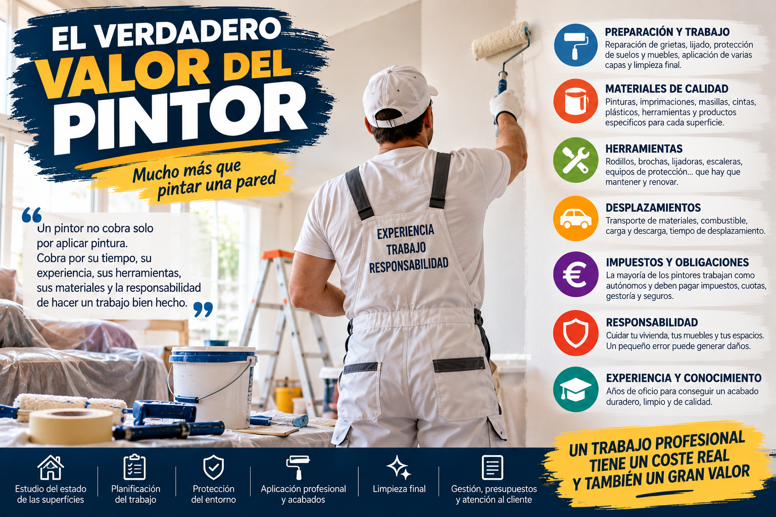 El verdadero valor del pintor: mucho más que pintar una pared