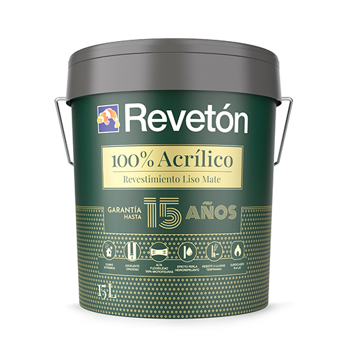 Revetón 100 Acrílico Liso Mate