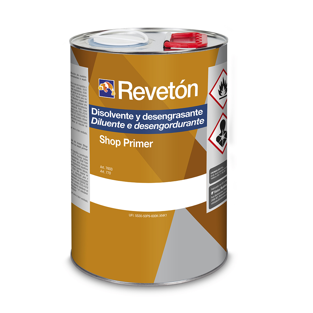 Revetón Disolvente y Desengrasante Shop Primer Fosfocromatante