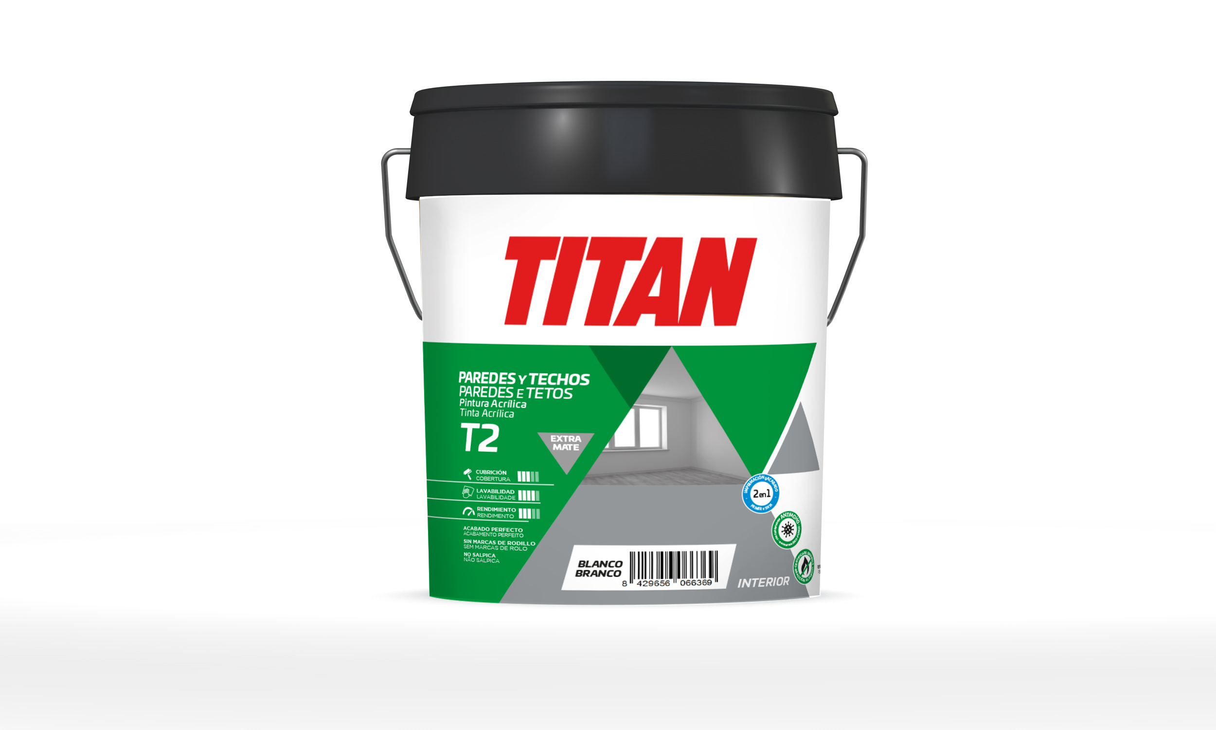 Titanlux T2 Pintura Acrílica Extra Mate