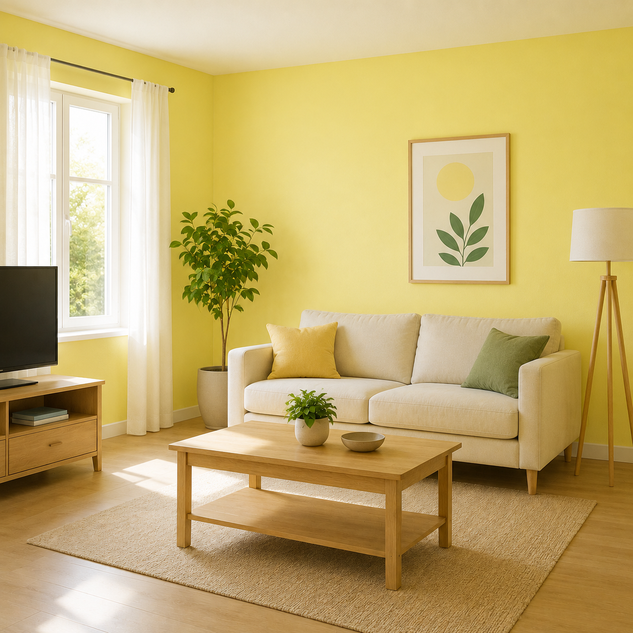 Pintura Plástica Monocapa Amarillo Limón (2,5 Lt) - vista alternativa