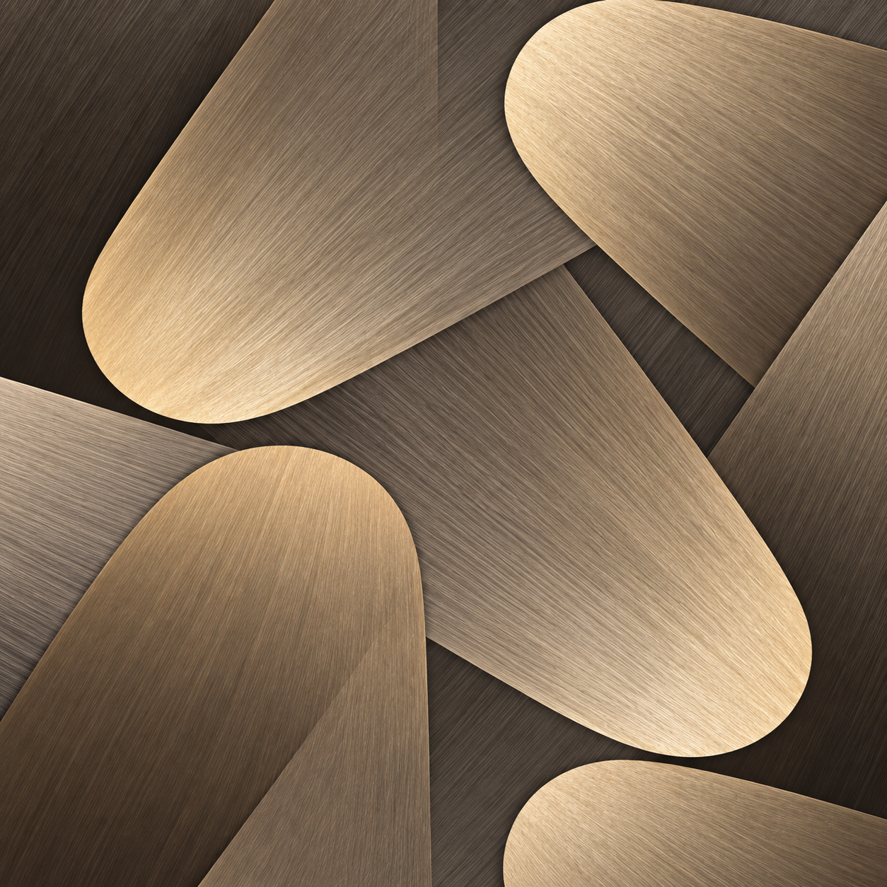 Papel Pintado Diseño Abstracto en Tonos Beige y Dorado