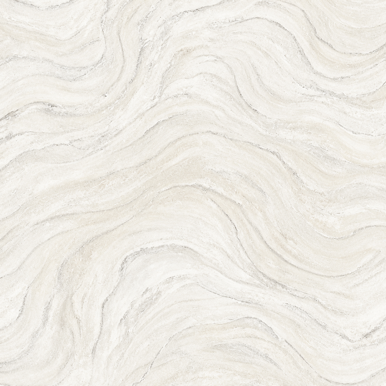 Papel Pintado Efecto Mármol Ondulado en Blanco y Beige - vista alternativa
