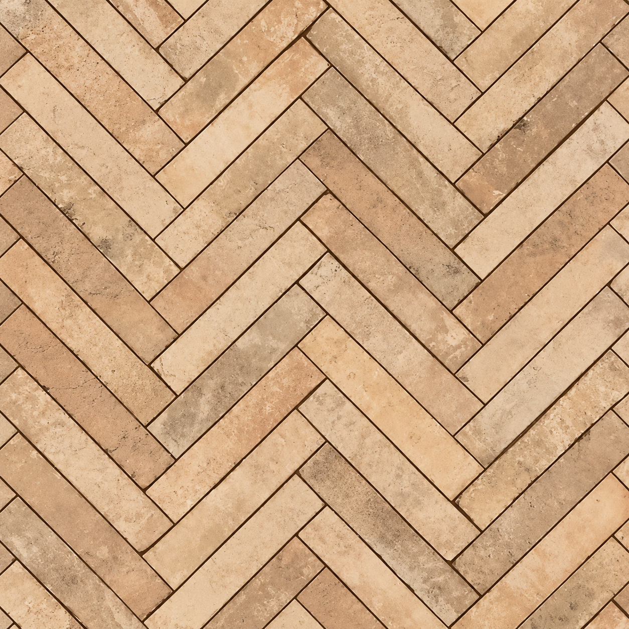 Papel Pintado Efecto Espiga en Piedra Beige y Tonos Naturales - vista alternativa