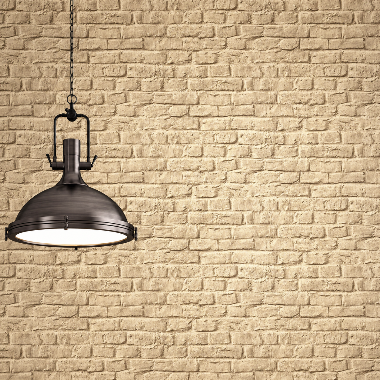 Papel pintado Ladrillo Beige Efecto Industrial