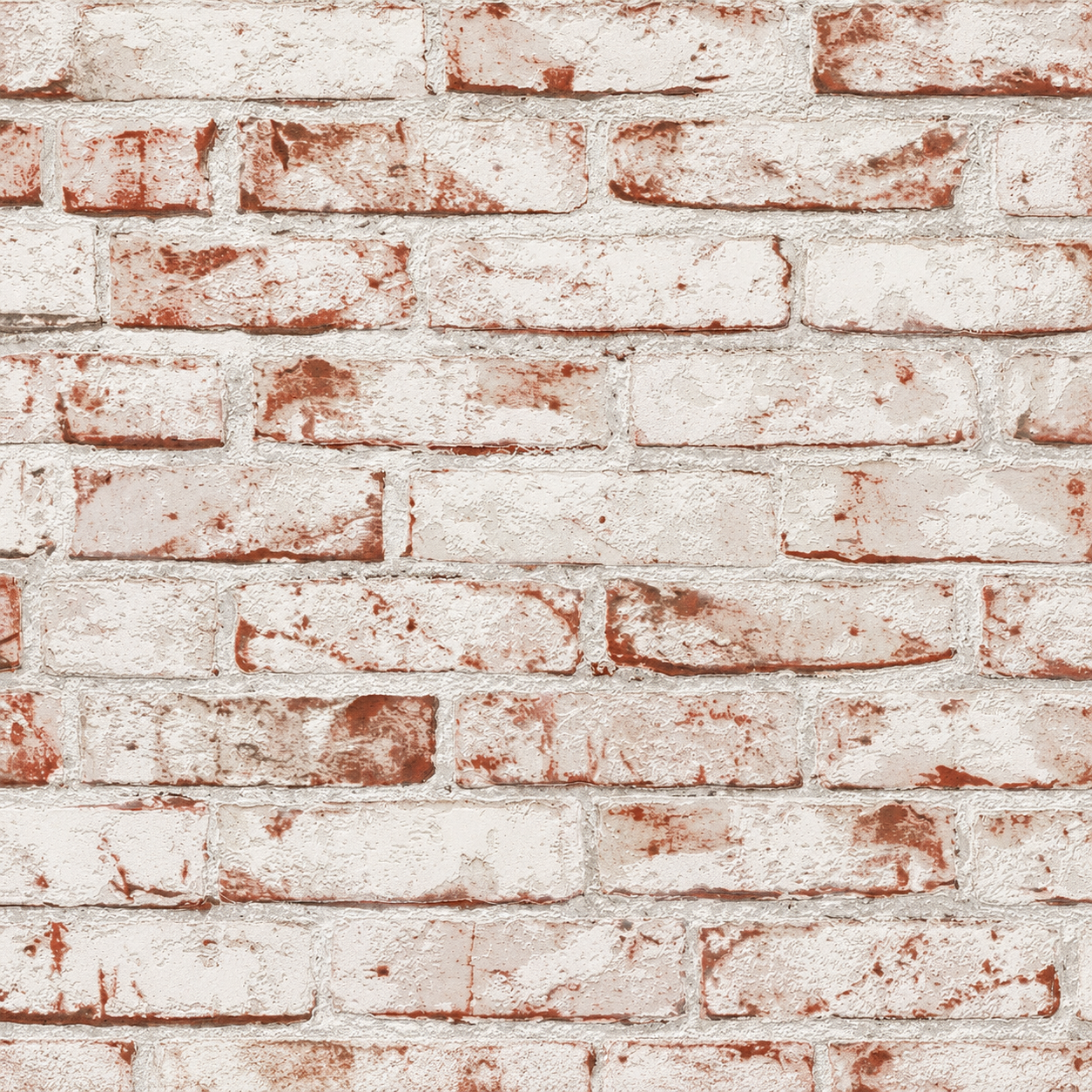 Papel pintado Ladrillo blanco envejecido
