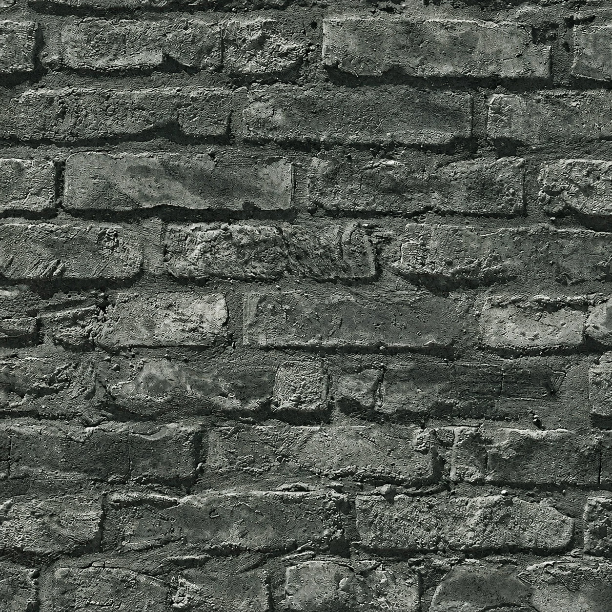 Papel pintado Ladrillo oscuro industrial - vista alternativa
