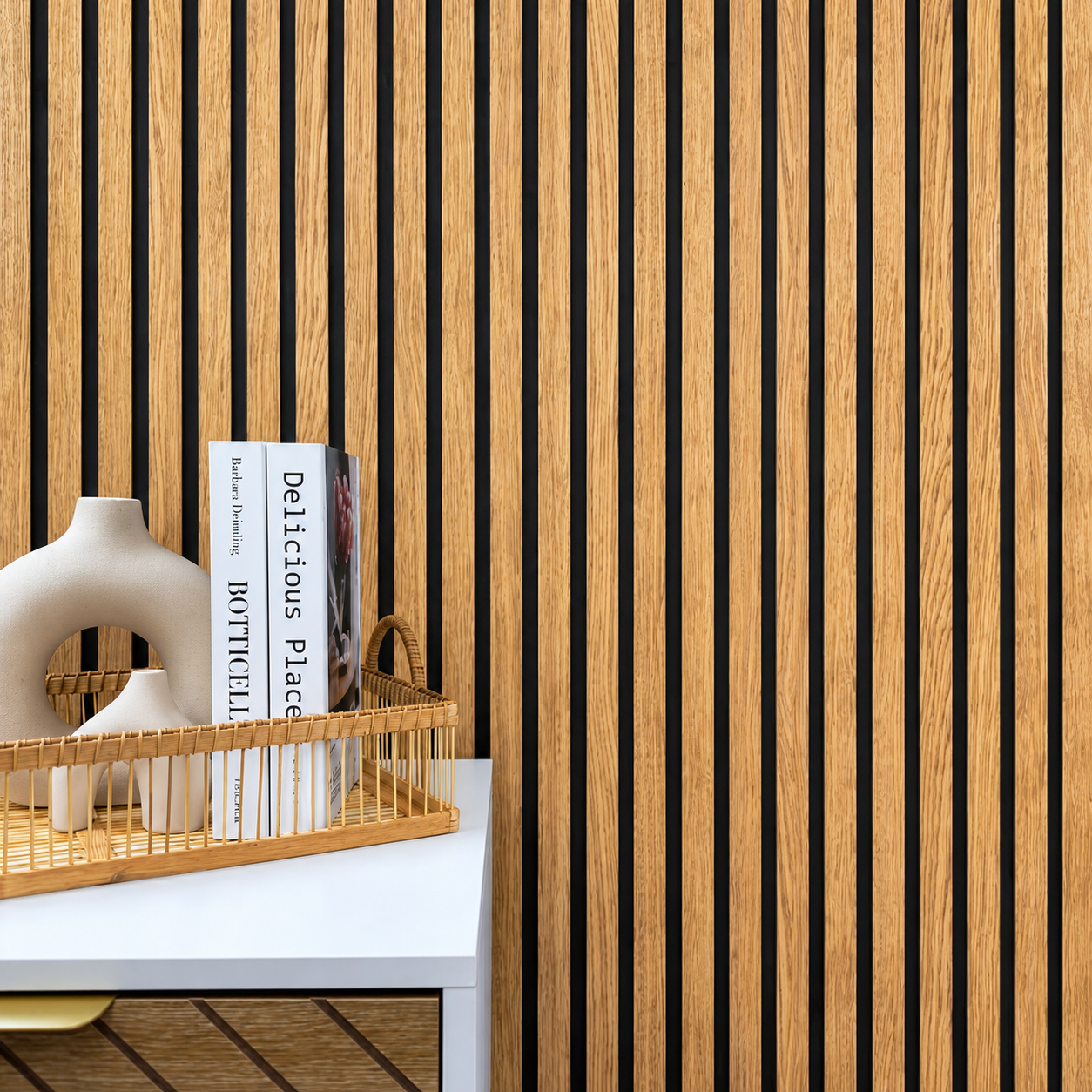 Papel pintado Listones de Madera Marrón Elegancia y Calidez