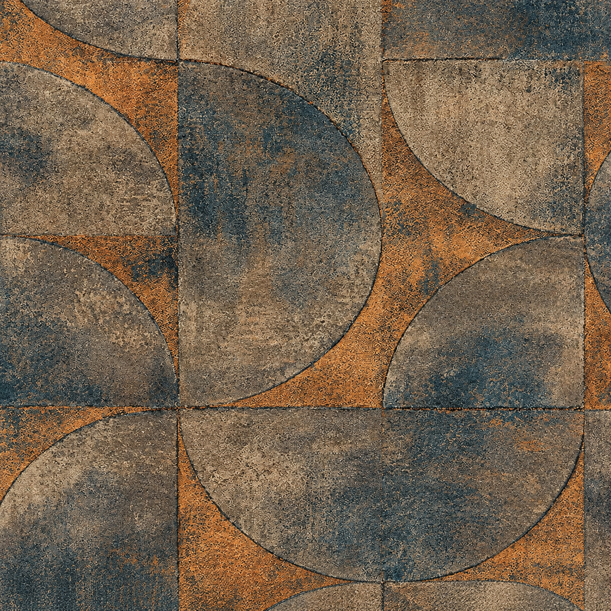 Papel Pintado Geometría Retro y Elegancia Atemporal